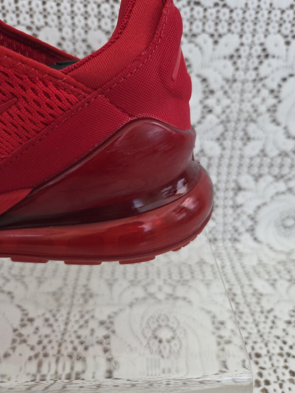 Nike Air Max 270 University Red Sneakers Men Size 8.5  Women's Size 10 - Picture 7 of 10